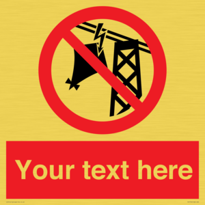 Custom prohibition do not fly kites near overhead electrical power lines